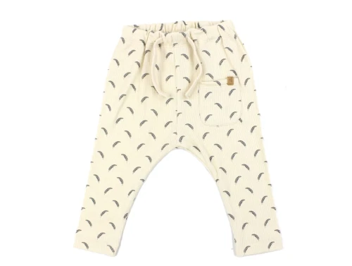 Lil Atelier whitecap gray/quiet shade printet bukser